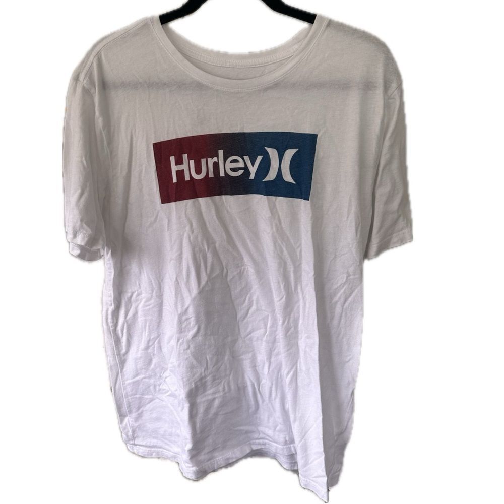Hurley Men's 100% Cotton Everyday Washed Pre Shrunk Beach Surf Graphic Tee M